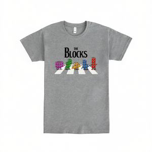 T-shirt The Blocks grigia, unisex per adulti, promozionale - Product Image 2