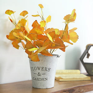 Decoración Floral <span class=keywords><strong>de</strong></span> lujo ligero, arreglo floral para sala <span class=keywords><strong>de</strong></span> estar, simulación <span class=keywords><strong>de</strong></span> flores <span class=keywords><strong>secas</strong></span>, agrupamiento <span class=keywords><strong>de</strong></span> cuatro hojas <span class=keywords><strong>de</strong></span> Ginkgo - Product Image 2