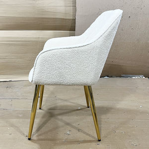 Cadeira de Jantar Moderna em Veludo com Pernas de Metal - Mobiliário Ergonômico e Portátil para Casa - Product Image 3