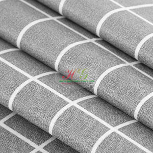 Nappe en <span class=keywords><strong>toile</strong></span> <span class=keywords><strong>cirée</strong></span> imprimée à carreaux gris 60''X84'' pour usage domestique, imperméable, polyester, PVC, vinyle, directement de l'usine - Product Image 5