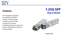 Nuevo Módulo Transceptor Óptico SFP BIDI 1.25G 1310nm/1550nm con Conector SC, Equipo de Fibra Óptica SM para Ethernet/Datos