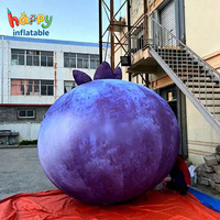 Modèle de myrtille gonflable géant, ballon de fruit réaliste personnalisé pour la promotion en supermarché, la décoration d'événements agricoles