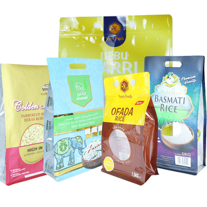 Sacs <span class=keywords><strong>de</strong></span> <span class=keywords><strong>riz</strong></span> <span class=keywords><strong>Basmati</strong></span> 5Kg 10kg 25kg feuille d'aluminium personnalisée fond plat debout pochette avec poignée sacs en plastique pour le <span class=keywords><strong>riz</strong></span> <span class=keywords><strong>sac</strong></span> d'emballage - Product Image 6