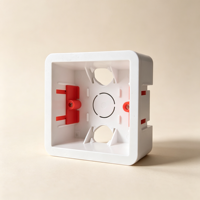 Boîte de jonction électrique NOVSKI personnalisée de type 86, boîte de montage en PVC ignifuge pour interrupteur mural, prise, OEM ODM disponible
