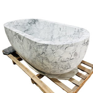 <span class=keywords><strong>Dimensioni</strong></span> personalizzate di lusso in marmo naturale bagno bagno Freestanding <span class=keywords><strong>vasca</strong></span> da bagno in marmo e travertino vasche da bagno ovali e lavandini per hotel - Product Image 2