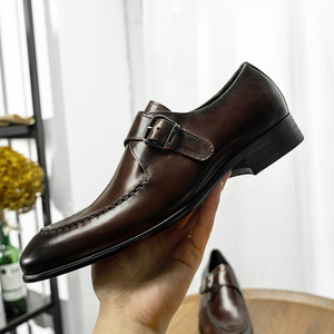 Zapatos formales de oficina para hombre de cuero genuino clásico italiano, zapatos formales para hombre, zapatos formales para hombre estilo Oxford. - Product Image 6
