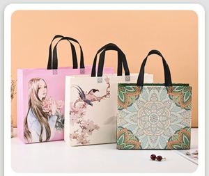 กระเป๋าหิ้วโพลีโพรพิลีนแบบทอ รุ่น Sy5968 พิมพ์โลโก้ตามสั่ง เคลือบลามิเนต ใช้ซ้ำได้ - Product Image 6