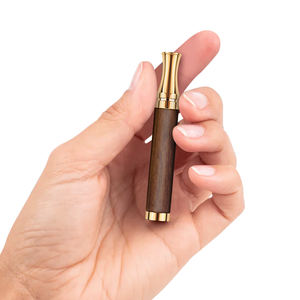 Inhalador de aromaterapia de madera chapado en oro de 18 quilates, difusor de joyería para yoga, collar colgante para respirar, venta al por mayor para aceites esenciales - Product Image 2