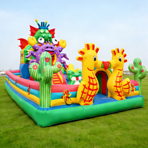 Tobogán Inflable Comercial Grande de PVC con Diseño de Dibujos Animados, <span class=keywords><strong>Castillo</strong></span> Inflable Popular con Temática del Mundo Marino para Niños, Juego al Aire Libre - Product Image 3