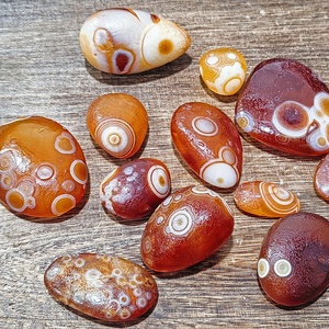 <strong>Wholesale</strong> Natural Healing Crystals Raw Gobi Agate <strong>Gemstones</strong> <strong>Tibet</strong> Heaven Eye Stone Green Agate Eye Stones for Home Decoration - Product Image 4