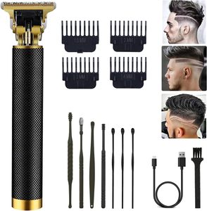 Máquina Cortadora de Pelo Profesional Inalámbrica, Recargable, con Cuchilla en Forma de T, para Hombres - Product Image 1