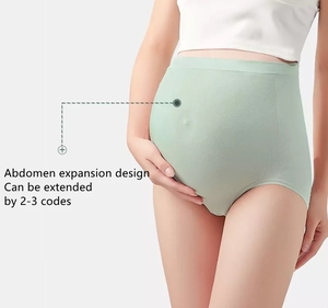 Culotte de grossesse taille haute, sans couture, grande taille, <span class=keywords><strong>slip</strong></span> modal, sous-vêtements - Product Image 3