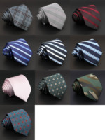Neue Herren-Krawatte mit Karomuster, klassisch, 8 cm, Jacquard-Krawatte, Accessoire für den Alltag, Hochzeit, Party, Anzug, Hemd, Kleid, Krawatten, Geschenk für Männer