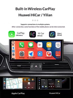 Écran tactile capacitif entièrement laminé Android de 12,3 pouces, écran partagé 4G mondial, GPS pour voiture, lecteur multimédia pour Audi Q5 SQ5 2017-2020