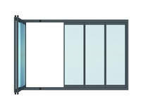 Fenêtre pliante en aluminium et verre, fenêtres pliantes pour balcon, fenêtres pliantes en bois