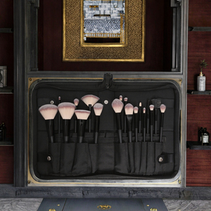 Set de 16 Brochas de Maquillaje Veganas de Pelo Sintético, Color Negro, Marca Privada, Brochas Cosméticas Faciales - Product Image 3