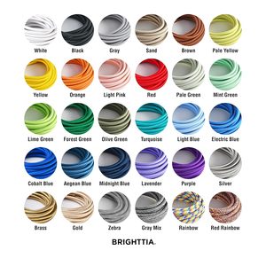 <span class=keywords><strong>Cable</strong></span> Eléctrico Aislado de PVC Multifilar con Revestimiento de Tela Negra BRIGHTTIA, <span class=keywords><strong>Cable</strong></span> <span class=keywords><strong>Textil</strong></span> de 16 Pies para Lámparas Colgantes - Product Image 6