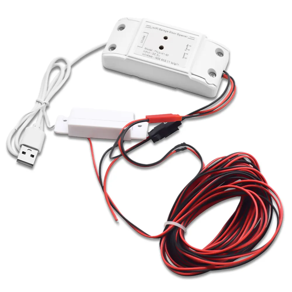 E0903 Tuya WiFi Módulo de Interruptor Inteligente para Motor de Porta de Garagem Home Google Home Alexa Suporte de Controle de Voz 433MHz Controle Remoto