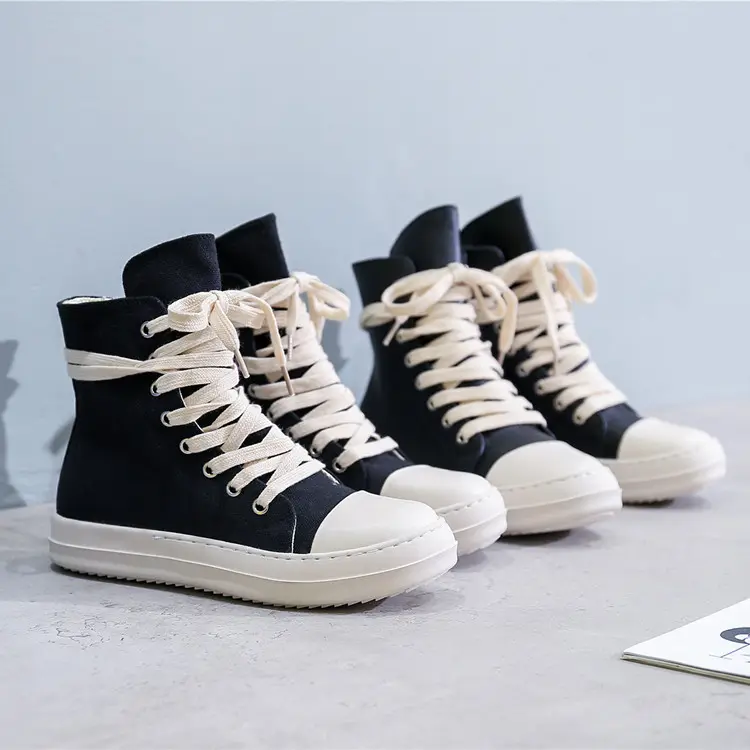 2022 Custom Fashion New Casual Teenager Shoes Lace Up Couples Platform Trendy Walking Shoes Women'S Sneakers