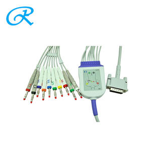 Compatibele HP/Bionet 10-afleidingen 12-kanaals <span class=keywords><strong>ECG</strong></span> EKG-kabel M1770A, M1771A, M1772A - Product Image 6