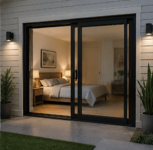 Porte coulissante en alliage d'aluminium à <span class=keywords><strong>prix</strong></span> d'usine, grandes portes coulissantes en verre pour patio, balcon, extérieur, usage domestique - Product Image 3