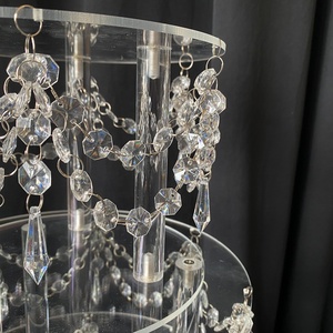 Vassoio Rotondo in Acrilico Trasparente <span class=keywords><strong>per</strong></span> Torte, Espositore <span class=keywords><strong>per</strong></span> Dessert <span class=keywords><strong>Fai</strong></span>-<span class=keywords><strong>da</strong></span>-<span class=keywords><strong>Te</strong></span> <span class=keywords><strong>per</strong></span> Matrimoni, Supporto Circolare in Acrilico <span class=keywords><strong>per</strong></span> Esposizione Torte - Product Image 6