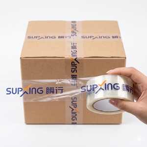 <span class=keywords><strong>Ruban</strong></span> BOPP <span class=keywords><strong>transparent</strong></span> personnalisé avec logo imprimé, <span class=keywords><strong>ruban</strong></span> <span class=keywords><strong>adhésif</strong></span> <span class=keywords><strong>transparent</strong></span> personnalisé pour <span class=keywords><strong>l</strong></span>'emballage et la fermeture des cartons - Product Image 1
