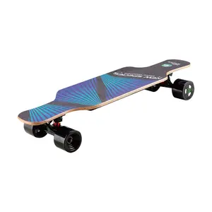 Super dünnes elektrisches Longboard Kohle faser Bambus Kanadischer Ahorn Elektrisches Longboard Skateboard Skateboard