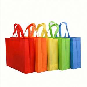 Sacs fourre-tout non tissés stratifiés en PP découpés à l'emporte-pièce, réutilisables et écologiques, imprimés sur mesure, sacs fourre-tout promotionnels étanches - Product Image 4