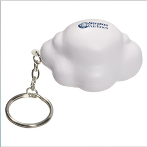 Tùy chỉnh mang nhãn hiệu đám mây móc chìa khóa trắng PU Căng thẳng <span class=keywords><strong>b</strong></span>óng/căng thẳng thuốc Giảm/căng thẳng Đồ chơi - Product Image 1