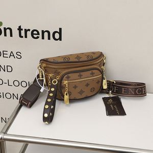 Bolso de hombro para mujer con cremallera de varias capas. Estilo retro simple y moderno, hecho de material PU. Extremadamente Duradero.20175 - Product Image 2