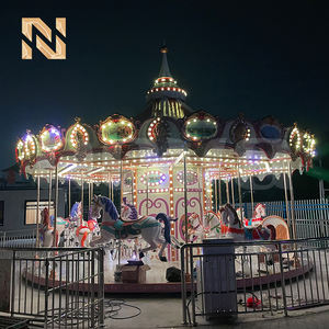 <span class=keywords><strong>Manège</strong></span> de Luxe à 24 Places en Forme de Chevaux, 9,5 m, pour Enfants et Adultes, Équipement d'Attraction pour Parc d'Attractions, Certifié CE, pour Centres Commerciaux Extérieurs - Product Image 6