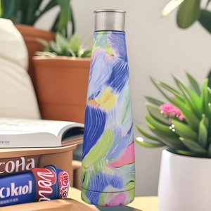 Botella de Agua de Acero Inoxidable Aislada de 450 ml (15 oz) con Logotipo Personalizado, Reutilizable, de Doble Pared, con Forma de Botella de <span class=keywords><strong>Cola</strong></span>, Vaso de Viaje - Product Image 6