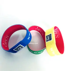 Round 50mm Green RFID Wristband for Children Hospital Patient Management ID Bracelets
