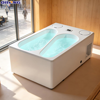 Baignoire de massage double en acrylique moderne et écologique QILONG tout-en-un pour bain froid