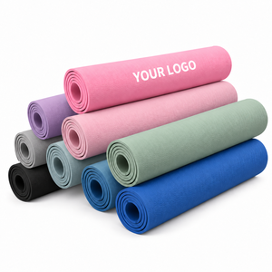 Tapis de yoga semi-circulaire réversible en gros avec graphismes personnalisés pour les <span class=keywords><strong>cours</strong></span> de yoga en ligne et la pratique à domicile - Product Image 1