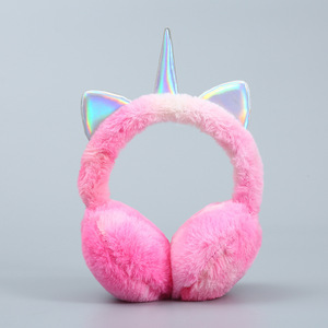 <span class=keywords><strong>Cache</strong></span>-oreilles pliables en fausse fourrure douce, motif <span class=keywords><strong>licorne</strong></span> tie-dye et paillettes, pour l'hiver, chauds et confortables - Product Image 1