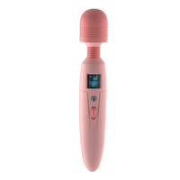 LCD-Display AV Vibrator-Stab mit Heizfunktion 8 Geschwindigkeiten Starke Vibration Wiederaufladbares Erwachsenen-Sexspielzeug für Frauen