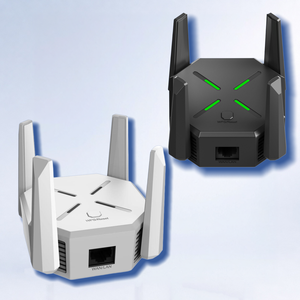 ตัวขยายช่วงสัญญาณ WiFi ไร้สาย AC1200 5GHz 2.4GHz dual band พร้อม4พับได้เสาอากาศโหมด <span class=keywords><strong>WPS</strong></span> พอร์ต LAN - Product Image 1
