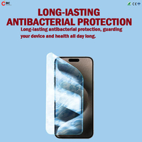 Protecteur d'écran BC TPU ultra-fin 0,21 mm, transparent HD, couverture intégrale, antibactérien, pour téléphone portable et machine de découpe