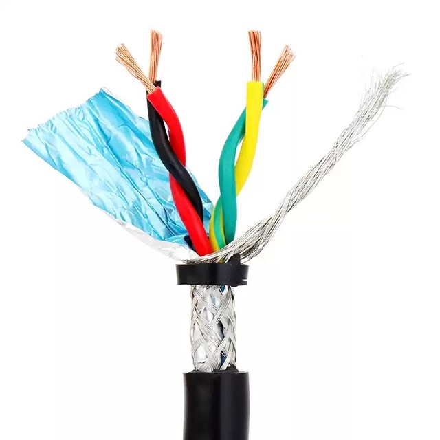 RVVSP Shielded Twisted Pair Cable Pure Copper Multi Core Anti Interference Instrument Control Low Voltage Signal Cable