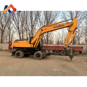Excavatrice à roues Hyundai 210w-7 Machine Hyundai d'occasion de 21 tonnes avec roulement d'engrenage de moteur de composants de base - Product Image 4