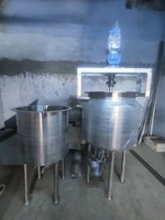 Cuve de mélange verticale en acier inoxydable 100L avec agitateur et fonction de chauffage, moteur AC 380V, mélangeur de liquides industriel