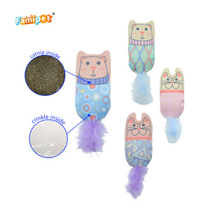 Fabricante Famipet, Venta al por Mayor, Nuevo Juguete de Peluche para Gatos, Diseño de Animales Blancos y Coloridos, con Catnip - Product Image 2