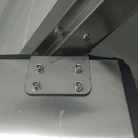 Porte à double battant en acier inoxydable 304 - Résistante aux chocs et à la prévention des incendies - Design moderne pour chambres froides, usines alimentaires, salles blanches
