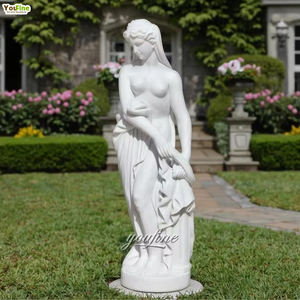 รูปปั้นผู้หญิงอาบน้ำหินอ่อนรูปปั้นผู้หญิงคลาสสิก - Product Image 1