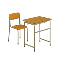 Bureau d'école pas cher avec banc, bureaux d'étudiant réglables, bureau d'école simple dans un ensemble scolaire
