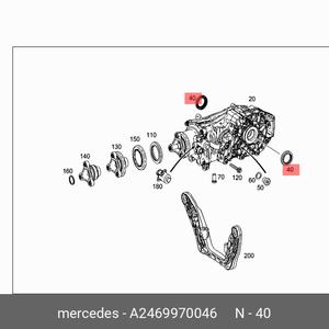 Diferencial Trasero en Oferta para Mercedes CLA45 AMG A250 B250 4Matic A2469970046 - Product Image 2