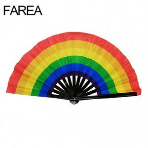 FAREA Abanicos Plegables de Bambú Personalizados Grandes con Luz Neón, Sensibles a Luz UV, con 12 Estilos y Técnicas de Pintura DIY - Product Image 5