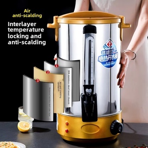 Chauffe-eau électrique commercial à double paroi isolé en acier inoxydable avec indicateur de niveau d'eau, directement de l'usine - Product Image 4